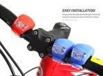 Silicone LED Bike Light Set - Front and Rear