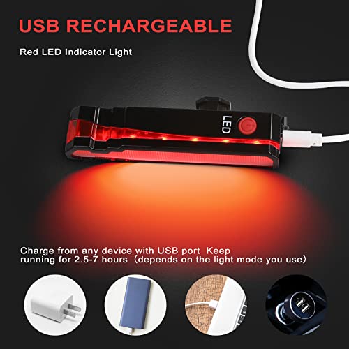 USB Rechargeable Bike Light Set: Front & Rear