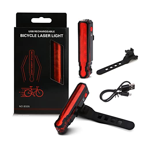 USB Rechargeable Bike Light Set: Front & Rear
