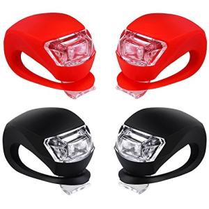 Silicone LED Bike Light Set - Front and Rear