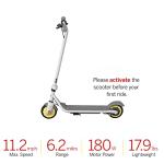 Segway Ninebot ZING C8 Electric Kick Scooter (Light Grey/Yellow)