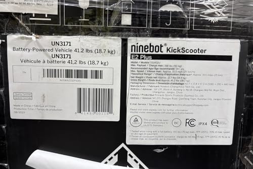 Segway Ninebot E2 Plus Electric KickScooter, 300W Motor