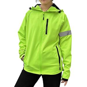 Women's Winter Thermal Reflective Hoodie Windproof Coat