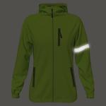 Women's Winter Thermal Reflective Hoodie Windproof Coat