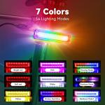 LED Rainbow Bike Tail Light - USB-C Rechargeable