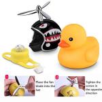 NEKRASH Duck Bike Bell with LED Light: Cute Propeller Horn