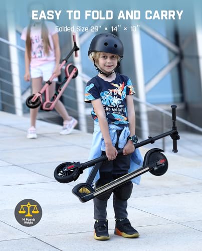FanttikRide C9 Pro Electric Scooter for Kids, Rainbow-Lit