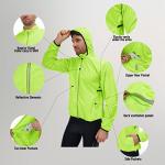 Qualidyne Men's Hooded Windbreaker Scooter Vest