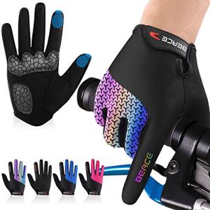 Colorful Night Glow Bike Gloves for Women