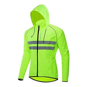 WOSAWE Green Hooded Electric Scooter Jacket - Large