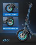 Foldable Electric Scooter with Seat, 450W Motor, 22 Mile Range