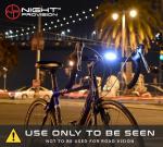 120F USB Rechargeable LED Scooter Headlight - Night Provision