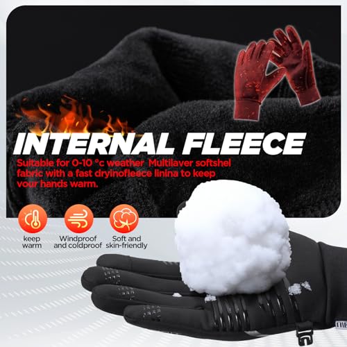 Winter Windproof Anti-Slip Touch Screen Scooter Gloves