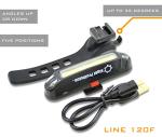 120F USB Rechargeable LED Scooter Headlight - Night Provision