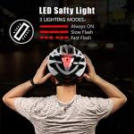 Basecamp Bike Helmet with Rear Light & Goggles
