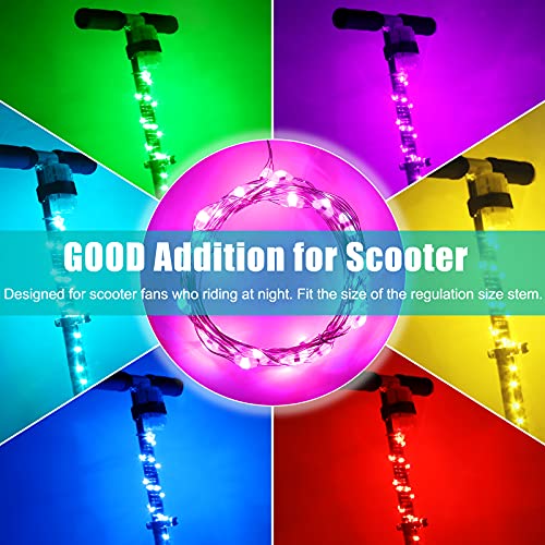 Waybelive LED Scooter Stem Light: 16 Colors, Waterproof