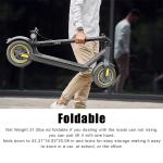 Foldable Electric Scooter with 10" Solid Tires, 500W Motor