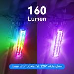 LED Rainbow Bike Tail Light - USB-C Rechargeable