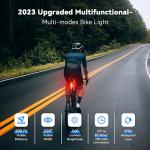 LED Rainbow Bike Tail Light - USB-C Rechargeable