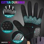 Colorful Night Glow Bike Gloves for Women