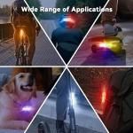 LED Rainbow Bike Tail Light - USB-C Rechargeable