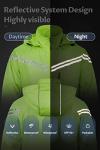 Yellow Waterproof Hooded Packable Electric Scooter Jacket