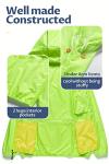 Yellow Waterproof Hooded Packable Electric Scooter Jacket