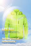 Yellow Waterproof Hooded Packable Electric Scooter Jacket