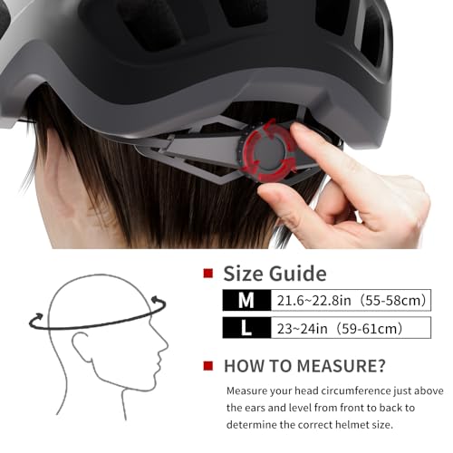 LED Bike Helmet for Adults - Veltuno Lightweight
