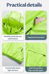 Yellow Waterproof Hooded Packable Electric Scooter Jacket