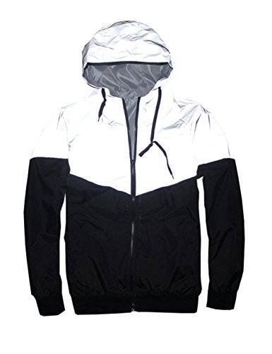 Reflective Cycling Jacket for Men, Asian XXL/US L, Grey