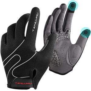 Black Tanluhu Cycling Gloves for Men and Women