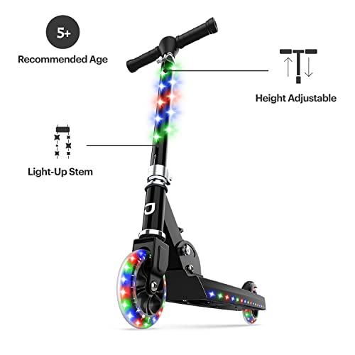 Jetson Jupiter Kick Scooter - Black - Collapsible & Portable