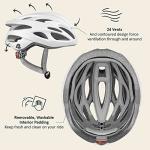 Silas Electric Scooter Helmet - Lightweight, Comfortable, Matte White