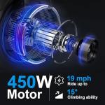 450W Electric Scooter: Powerful, Fast, Anti-Theft, Portable