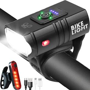 Victoper Bike Light Set: Super Bright USB Rechargeable