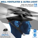 Zacro Lightweight Adult Bike Helmet - Pads&Visor Included