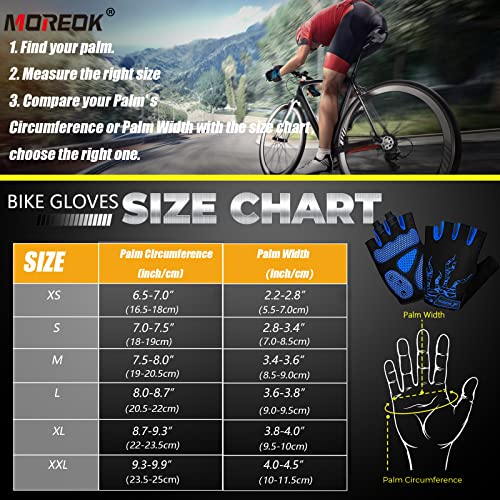 MOREOK Cycling Gloves - Breathable Anti-Slip Gel Pad