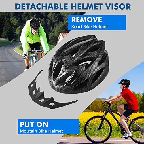 Zacro Lightweight Adult Bike Helmet - Pads&Visor Included