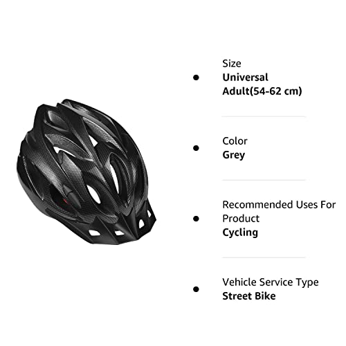 Zacro Lightweight Adult Bike Helmet - Pads&Visor Included