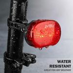 Bright 5 LED Headlight & 3 LED Taillight for Night Riding
