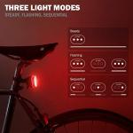 Bright 5 LED Headlight & 3 LED Taillight for Night Riding