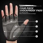 HTZPLOO Men's/Women's Anti-Slip Bike Gloves