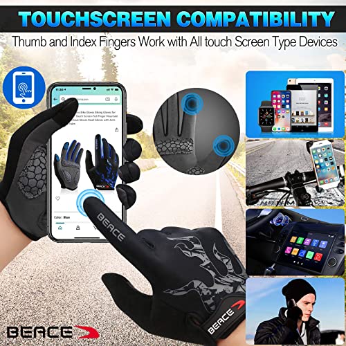 BEACE Cycling Gloves - Full Finger Electric Scooter