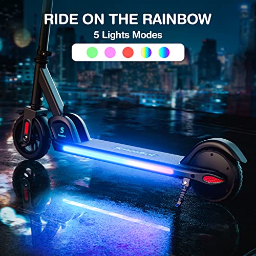 SmooSat PRO Electric Scooter: Interactive Rainbow Lights