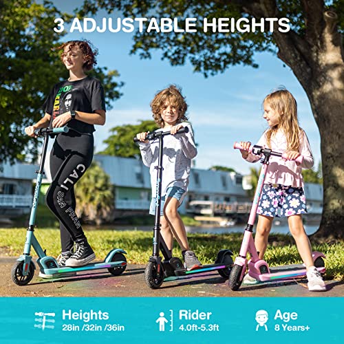 SmooSat PRO Electric Scooter: Interactive Rainbow Lights