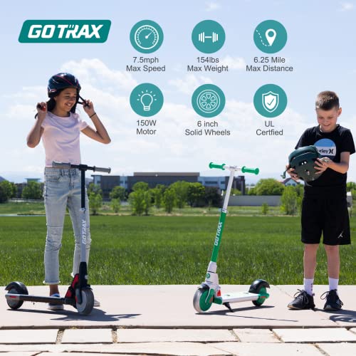 Gotrax GKS Lumios Electric Scooter: Kids 6-12, 6.25 Mi, 7.5 Mph