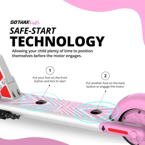 Gotrax GKS Lumios Electric Scooter: Kids 6-12, 6.25 Mi, 7.5 Mph