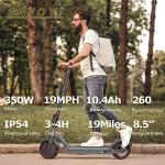 350W Electric Scooter | 19MPH, 21Miles Range | Foldable