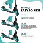 Gotrax GKS Lumios Electric Scooter: Kids 6-12, 6.25 Mi, 7.5 Mph